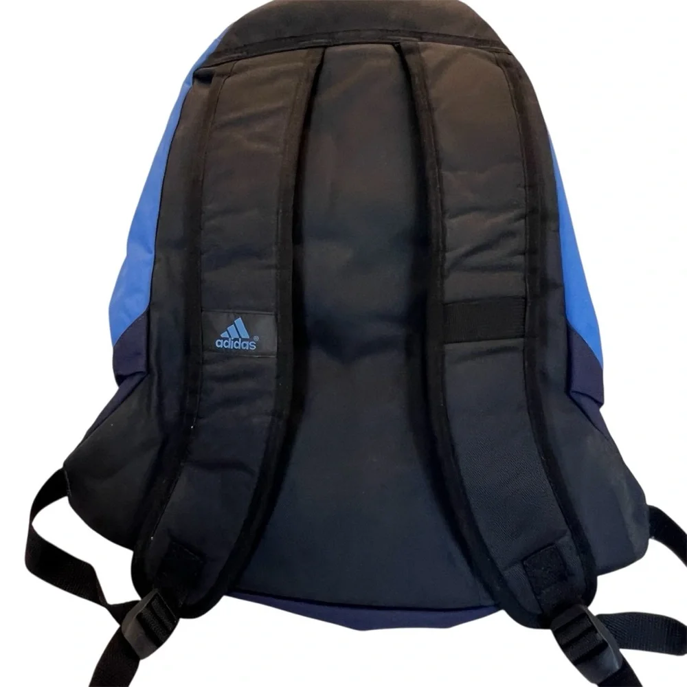 Vintage Steel Blue/Black/Gray Backpack with Bungee Straps by Adidas. NWT